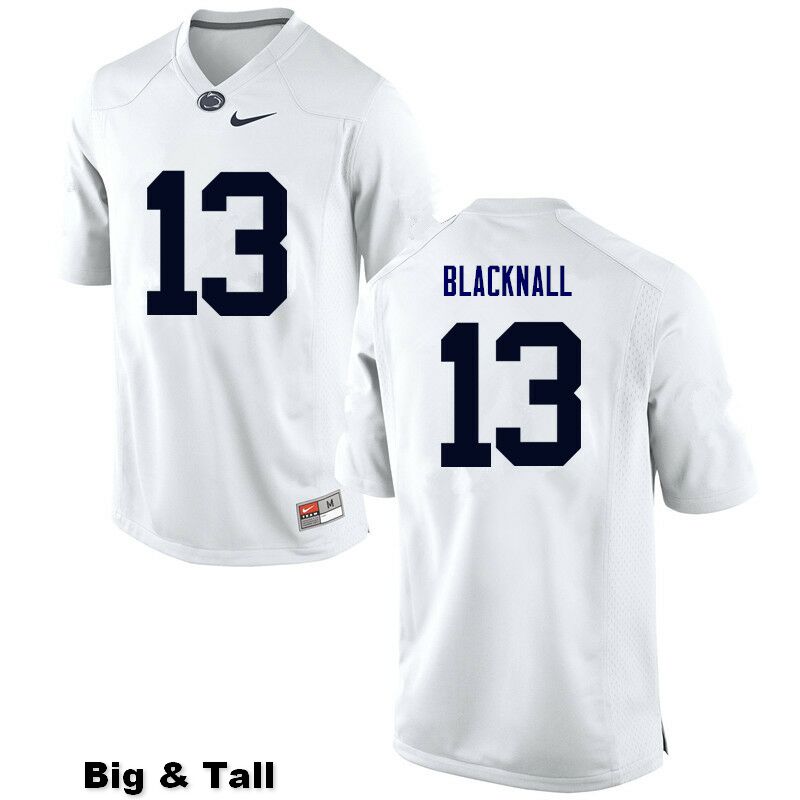 NCAA Nike Men's Penn State Nittany Lions Saeed Blacknall #13 College Football Authentic Big & Tall White Stitched Jersey FOW7598FB